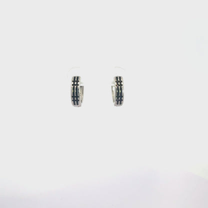 Black Enamel Baali Earring