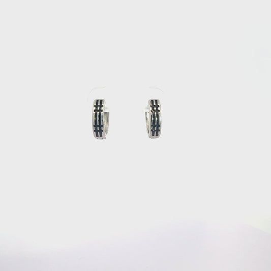 Black Enamel Baali Earring