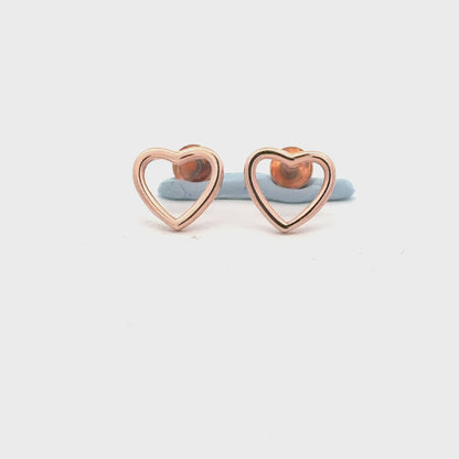 Rosegold Heart Earring