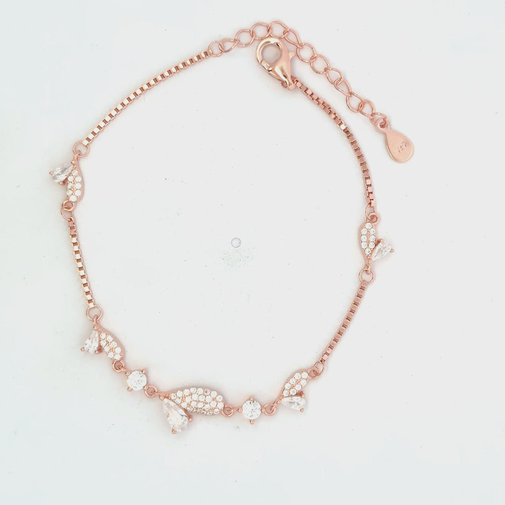 Heart Rose Rosegold Bracelet