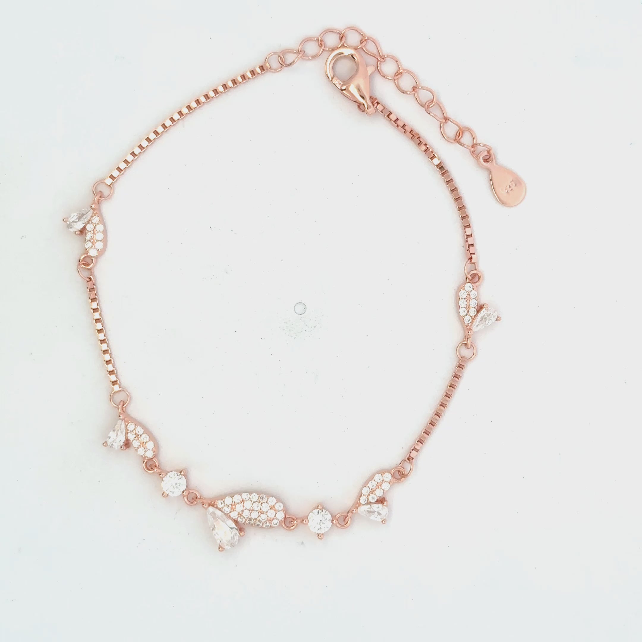 Heart Rose Rosegold Bracelet