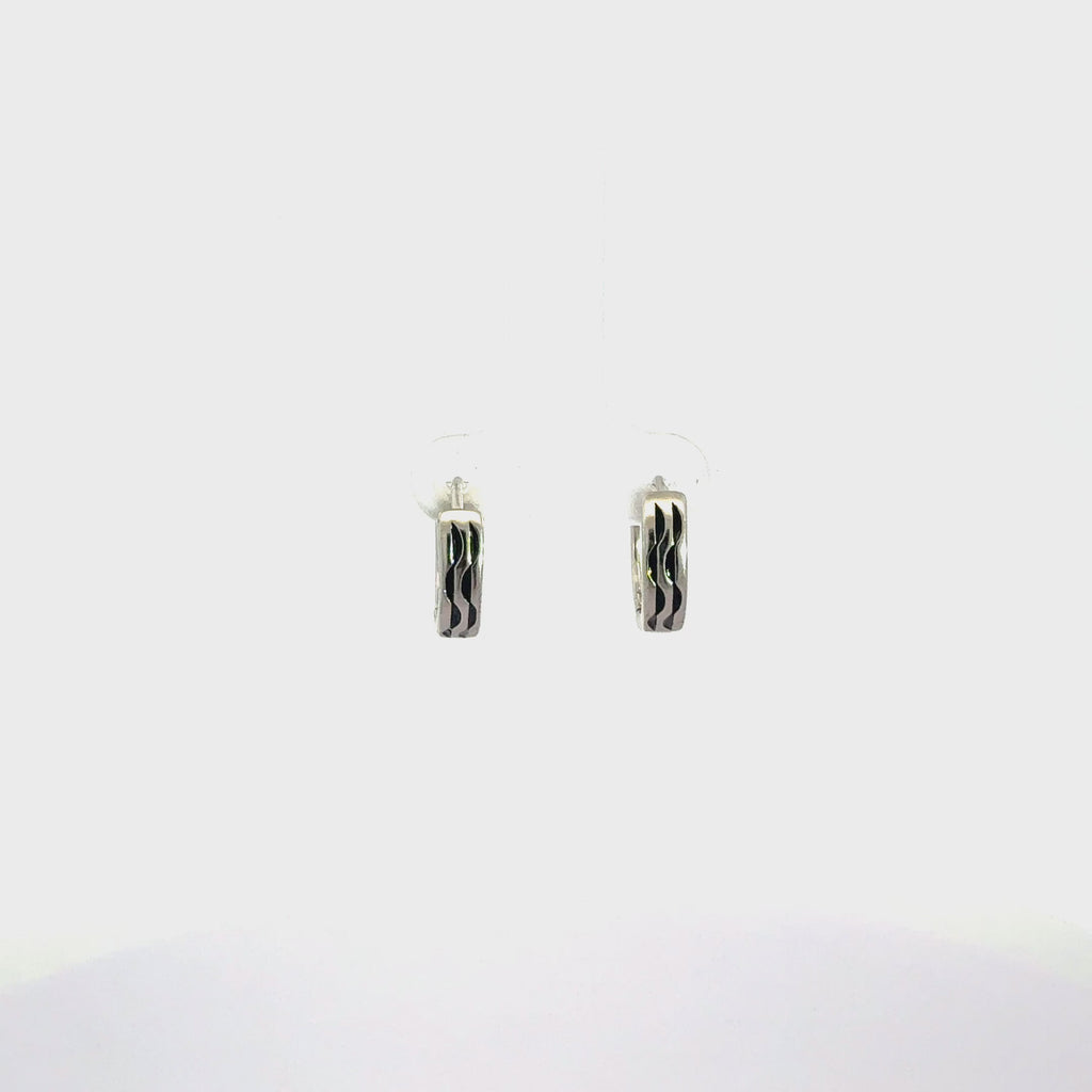 Black Enamel Baali Earring
