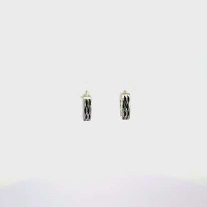 Black Enamel Baali Earring