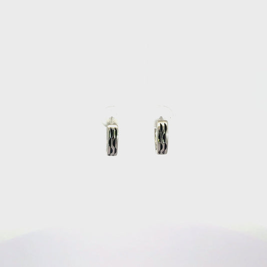 Black Enamel Baali Earring