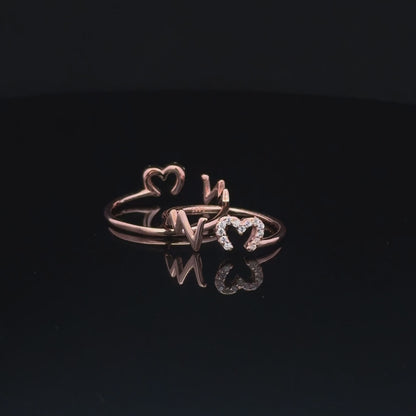 Heart Beat Toe-Ring