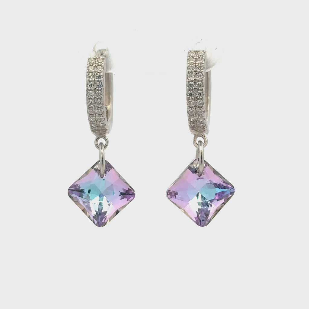 Diamond Rainbow Drops Baali Earring