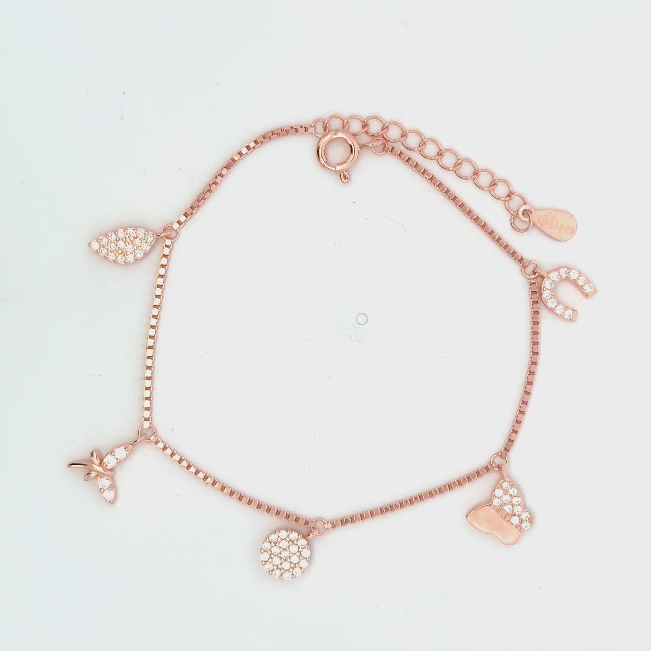 Charms Rosegold Bracelet
