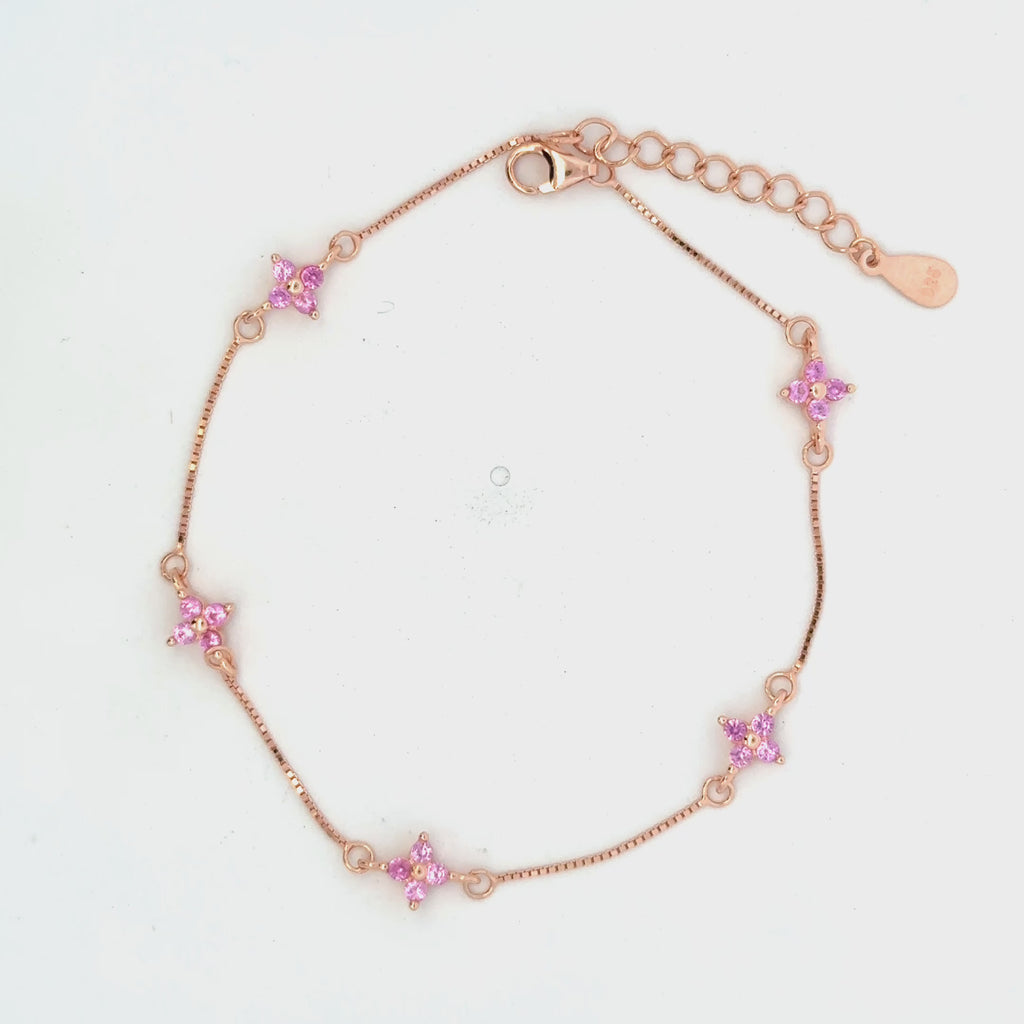 Pink Stone Rosegold Bracelet