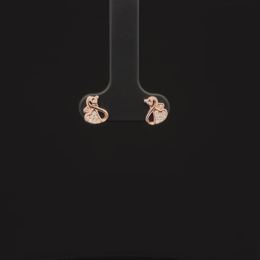ROSEGOLD SWAN EARRING
