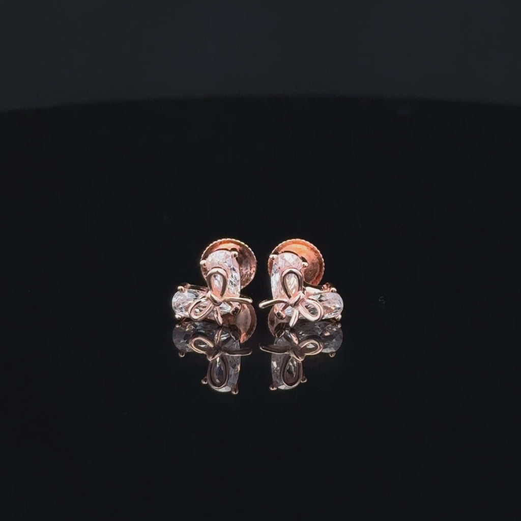 ROSEGOLD BOW EARRING
