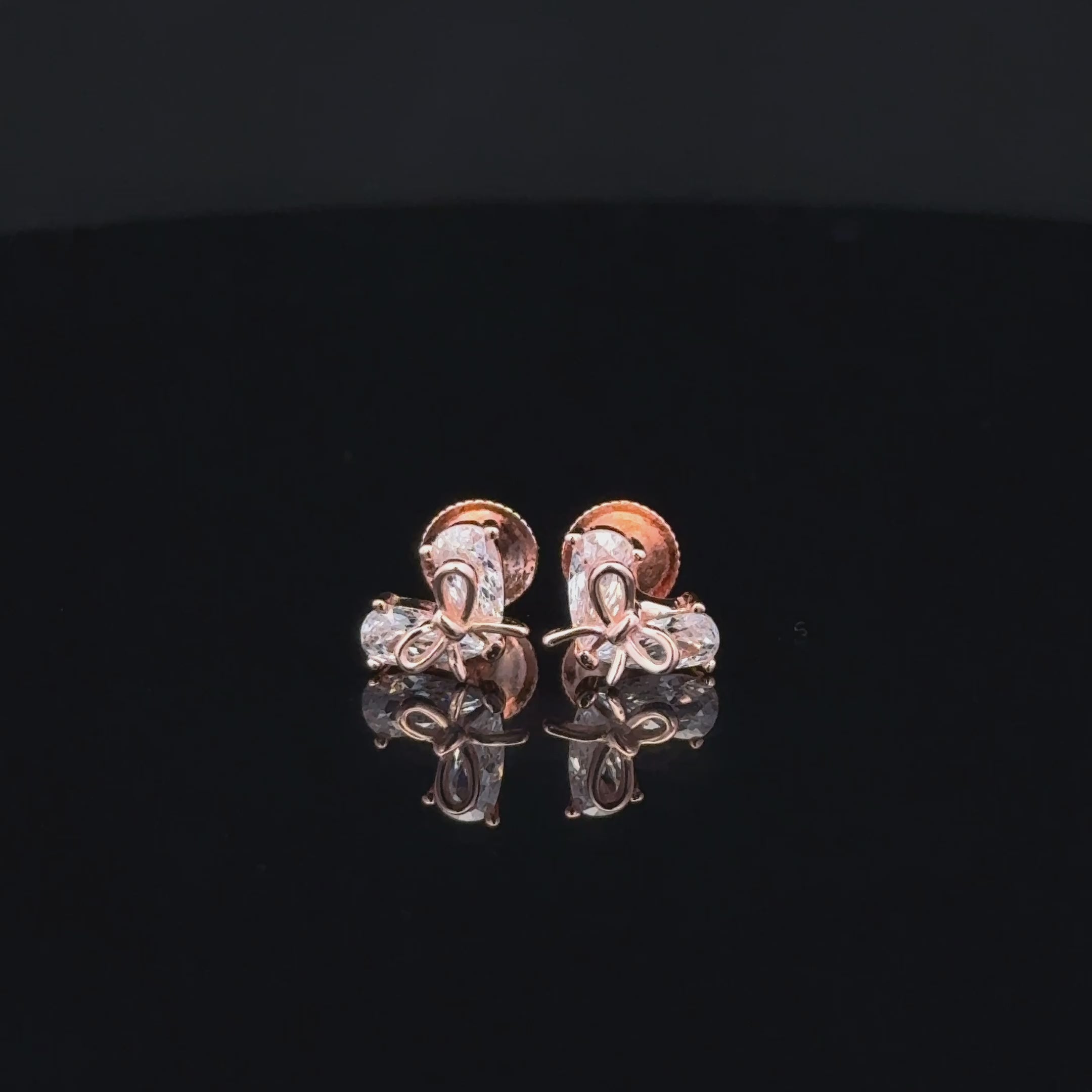 ROSEGOLD BOW EARRING